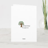 Seizoen-Grappige Kerstmis van Kerstmis van de Feestdagen Kaart (Achterkant)