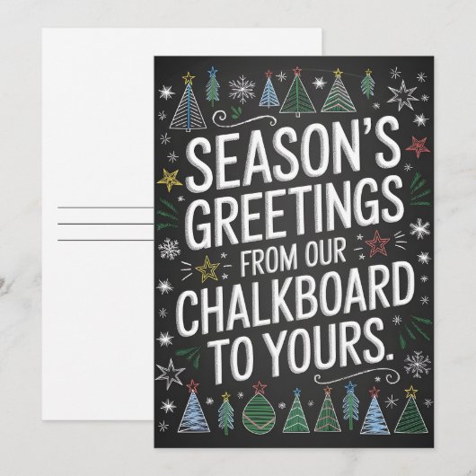 Seizoen Groet - Kerst Kaart (Voorkant / Achterkant)