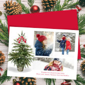 Seizoen Groet Waterverf Fotocollage Feestdagenkaart