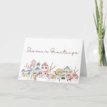 Seizoen Groeten 5 "x 7" Gevouwen Kaart