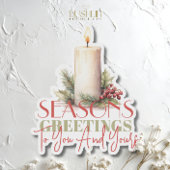 Seizoen Groeten aan u en uw vakantie Sticker