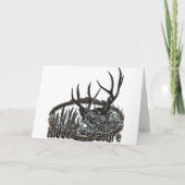 Seizoen Groeten Buck Deer Feestdagen Kaart (Achterkant)