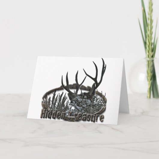 Seizoen Groeten Buck Deer Feestdagen Kaart (Achterkant)