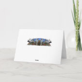 Seizoen Groeten Buck Deer Feestdagen Kaart (Achterkant)