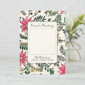 Seizoen Groeten Custom Photo Flat Holiday Kaart (Staand voorkant)