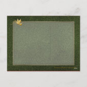 Seizoen Groeten Duif Vrede Goud Kerstgroet Feestdagenkaart (Achterkant)