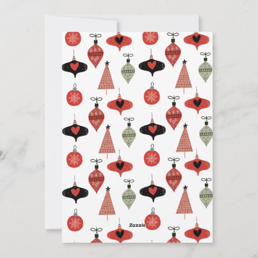 Seizoen Groeten Familie Foto Kerstmis Feestdagenkaart (Achterkant)