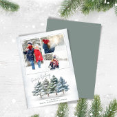 Seizoen Groeten Foto Collage Woodland Feestdagenkaart