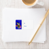 Seizoen Groeten Geit Kerstcadeau Label Sticker (Insitu)