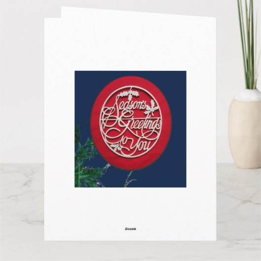 Seizoen Groeten (gepersonaliseerd) Bedankkaart (Achterkant)