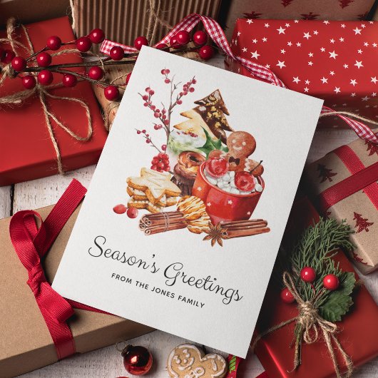  Seizoen Groeten Gingerbread Christmas Feestdagenkaart