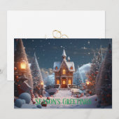 Seizoen Groeten Gingerbread House Kerstmis Feestdagenkaart (Voorkant / Achterkant)