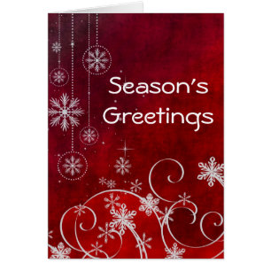 Seizoen Groeten Hedendaags Rood