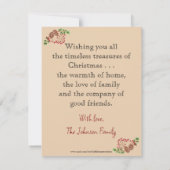 Seizoen Groeten Kerstlam Wenskaart Kaart (Achterkant)