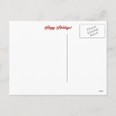 Seizoen Groeten Kerstmis Longhorn Koe Feestdagenkaart (Achterkant)