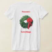 Seizoen Groeten Krans T-shirt (Laag Achter)