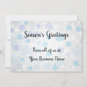 Seizoen Groeten niet-religieuze kerst bedrijf Feestdagenkaart (Voorkant)