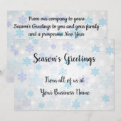 Seizoen Groeten niet-religieuze kerst bedrijf Feestdagenkaart (Voorkant / Achterkant)