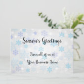 Seizoen Groeten niet-religieuze kerst bedrijf Feestdagenkaart (Staand voorkant)