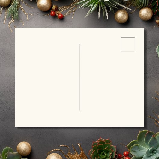 Seizoen Groeten Potted Succulenten Kerstmis Feestdagenkaart