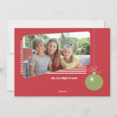 Seizoen Groeten Retro 2 Foto Kerstmis Feestdagenkaart (Achterkant)