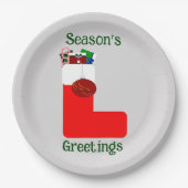 Seizoen Groeten Ronde 9" Papieren Borden Papieren Bordje (Voorkant)