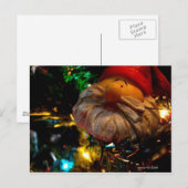 Seizoen Groeten Santa Ornament Foto Briefkaart (Voorkant / Achterkant)