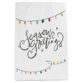 Seizoen Groeten String van Kerstmis Lichten Medium Cadeauzakje (Voorkant)