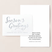 Seizoen Groeten Typografie | Vakantie groeten Folie Kaarten (Display)