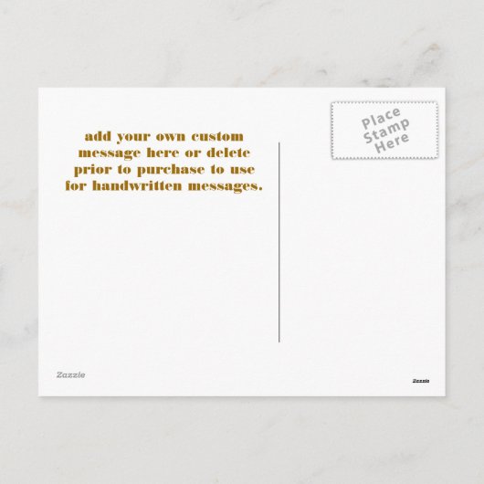 Seizoen Groeten uit het paradijs op aarde Feestdagenkaart (Achterkant)