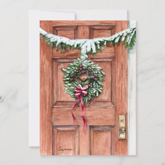 Seizoen Groeten Vakantie Blank Kaart (Voorkant)