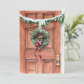 Seizoen Groeten Vakantie Blank Kaart (Staand voorkant)