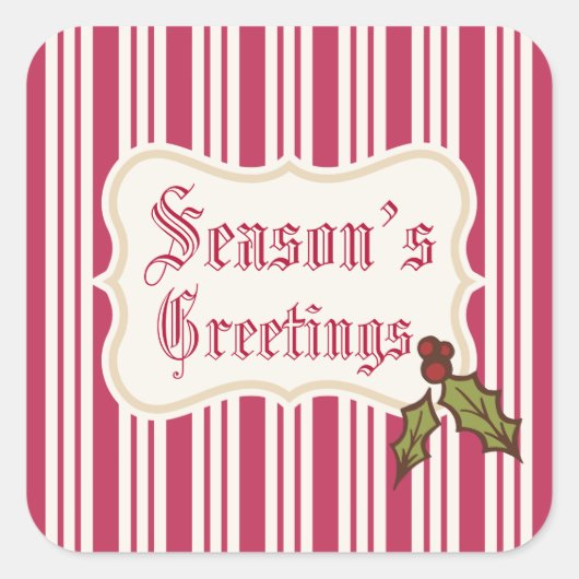 Seizoen Groeten Vakantie Stickers (Voorkant)