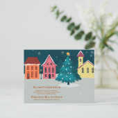 Seizoen Groeten Vastgoed Business Kerstmis Feestdagenkaart (Staand voorkant)