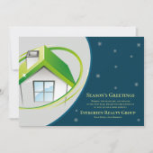 Seizoen Groeten Vastgoed Realtor Business Ho Feestdagenkaart (Voorkant)
