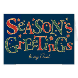 Seizoen Groeten voor Tante Rood Groen Wit Polka's