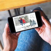 Seizoen Groeten Winter Pine 2 Foto Feestdagenkaart