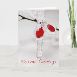 Seizoen Groeten Winter Scene Feestdagen Kaart