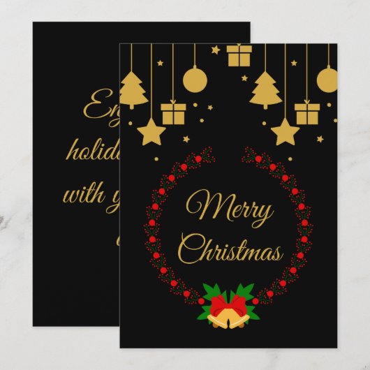 Seizoen Groetjes kaart (Voorkant / Achterkant)