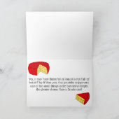 Seizoen Groetjes Muizenkaas Humor Grappig Kaart (Binnen)