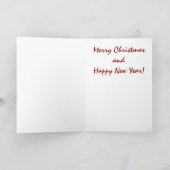 Seizoen Groetjes- Oceaan vis kerst Kaart (Binnen)