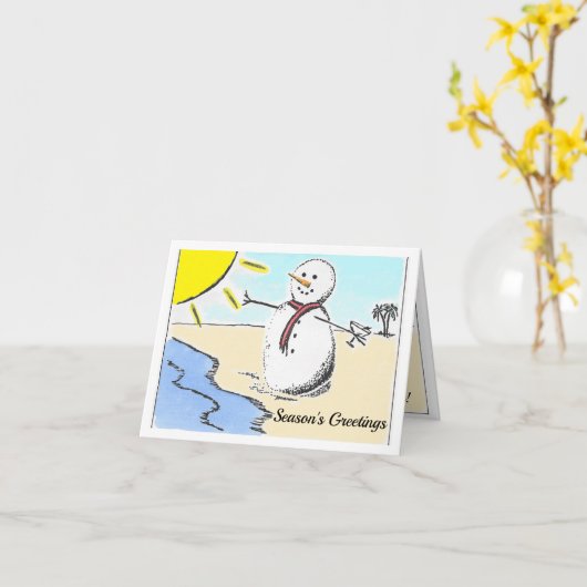 Seizoen Groetjes uit Florida Kerst Kaarten (Gele Bloem)
