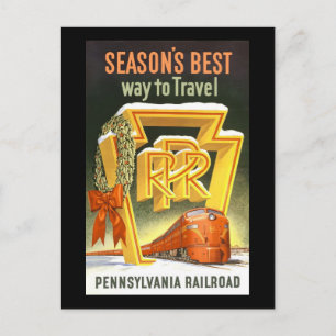 Seizoen is de beste manier om Pennsylvania Railroa Briefkaart