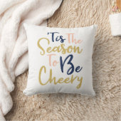 Seizoen is kauwoog | Trendy Handwriting Holiday Kussen (Deken)