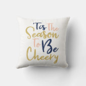 Seizoen is kauwoog | Trendy Handwriting Holiday Kussen (Achterkant)