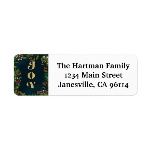 Seizoen joylabel etiket (Voorkant)