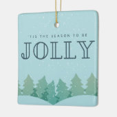 Seizoen om de Jolly-kerstboom te zijn Keramisch Ornament (Links)