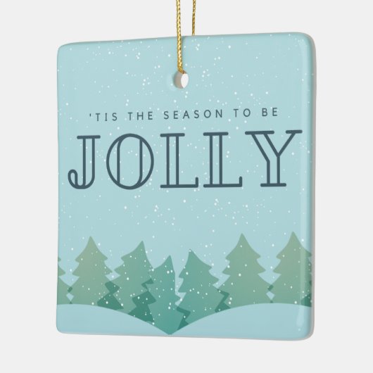 Seizoen om de Jolly-kerstboom te zijn Keramisch Ornament (Links)