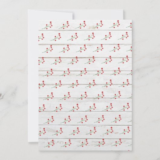 Seizoen om getrouwd te zijn | Rijsthout Winterbrui Kaart (Achterkant)