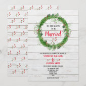 Seizoen om getrouwd te zijn | Rijsthout Winterbrui Kaart (Voorkant / Achterkant)